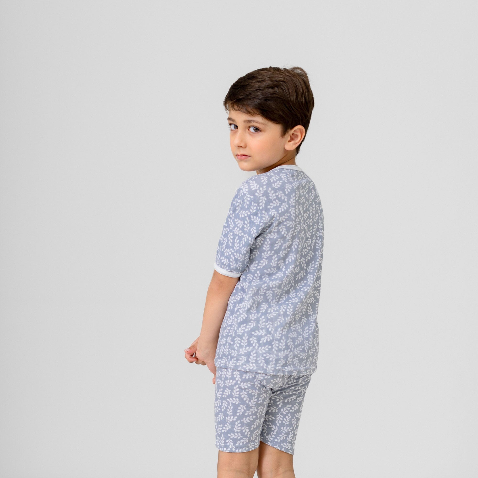 Kid's Aranos Crew Neck Tee and Shorts Set Boy's Suit Set HMG 