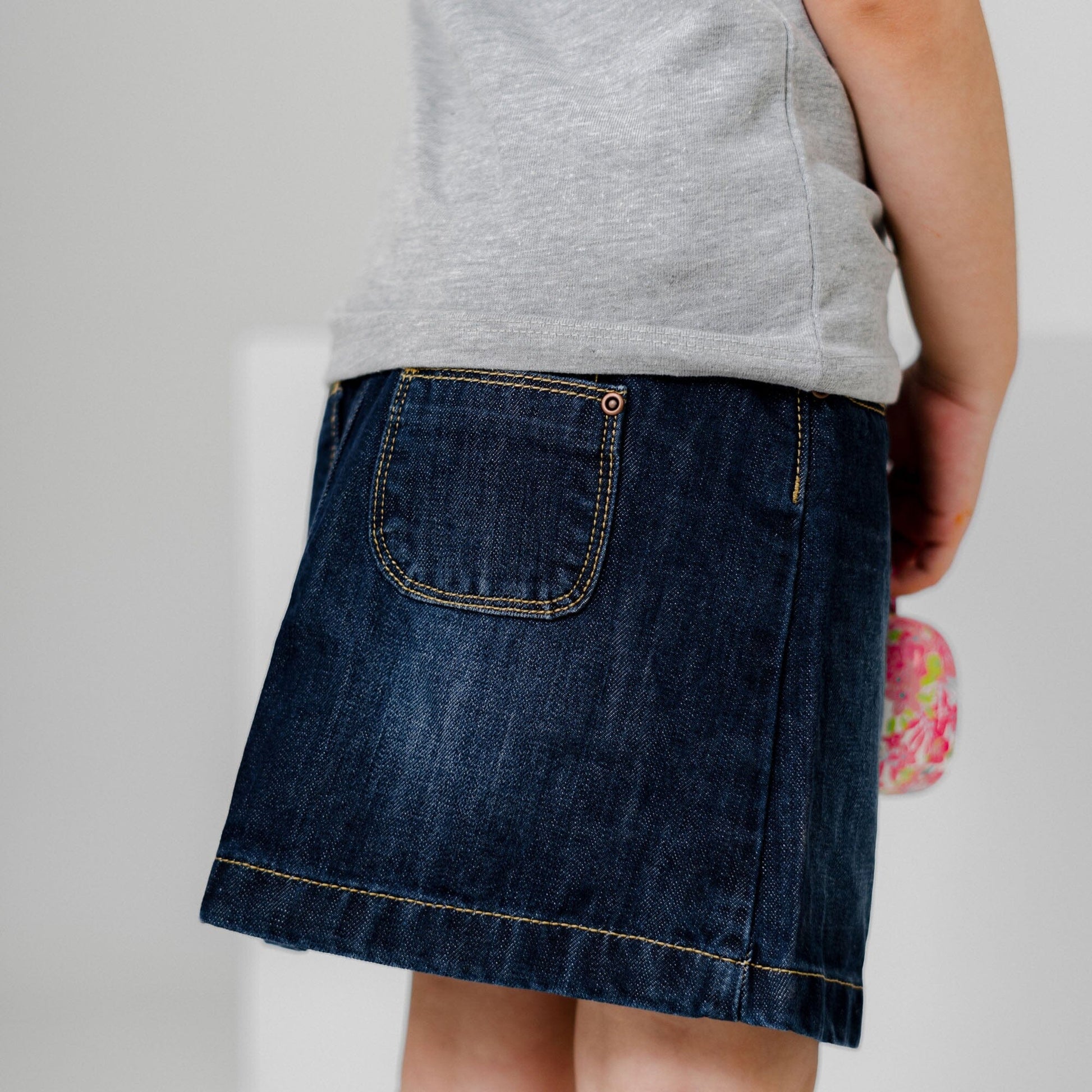 Okaidi Girl's Kano Denim Skirt Girl's Skirt HAS Apparel 
