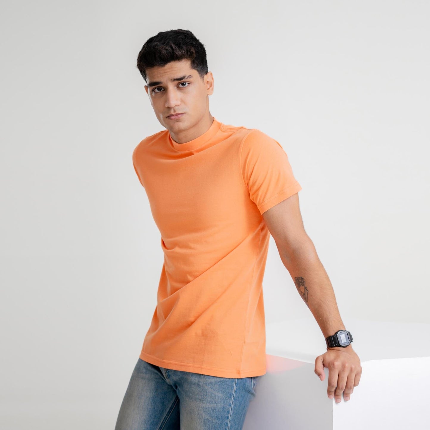 Loops Link Men's Classic Tee Shirt Men's Tee Shirt SZK Orange S 