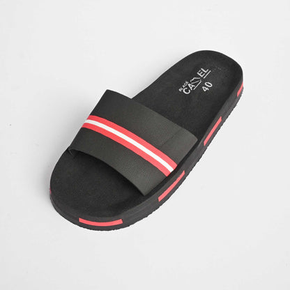 Black Camel Men's Bruges Striped Design Soft Slides Men's Shoes Hamza Traders 