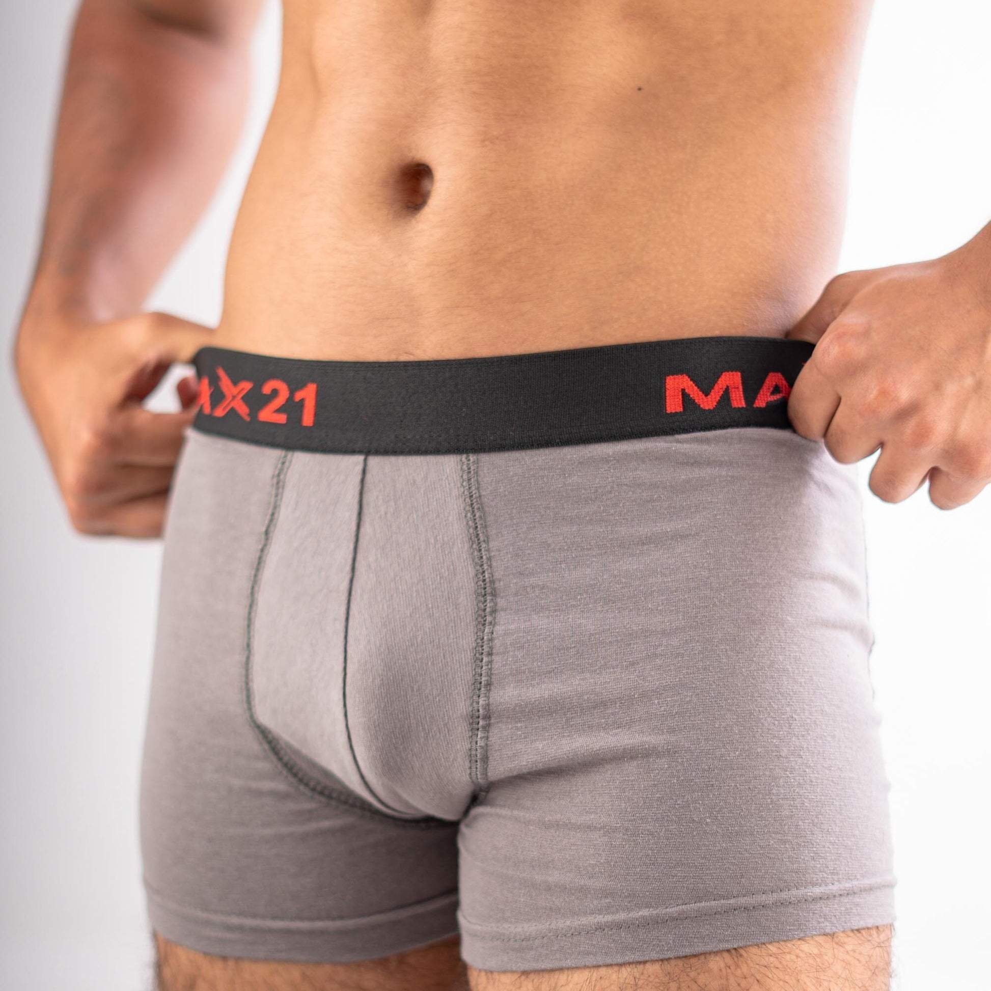Max 21 Men's Stretch Jersey Boxer Shorts - Pack Of 2 Men's Underwear SZK 