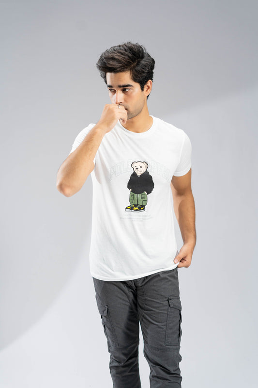 Polo Republica Men's Polo Hoodie Bear Printed Tee Shirt Men's Tee Shirt Polo Republica 