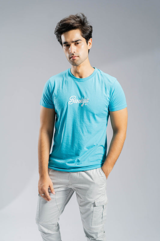 Polo Republica Men's Brooklyn NY Embroidered Crew Neck Tee Shirt Men's Tee Shirt Polo Republica 