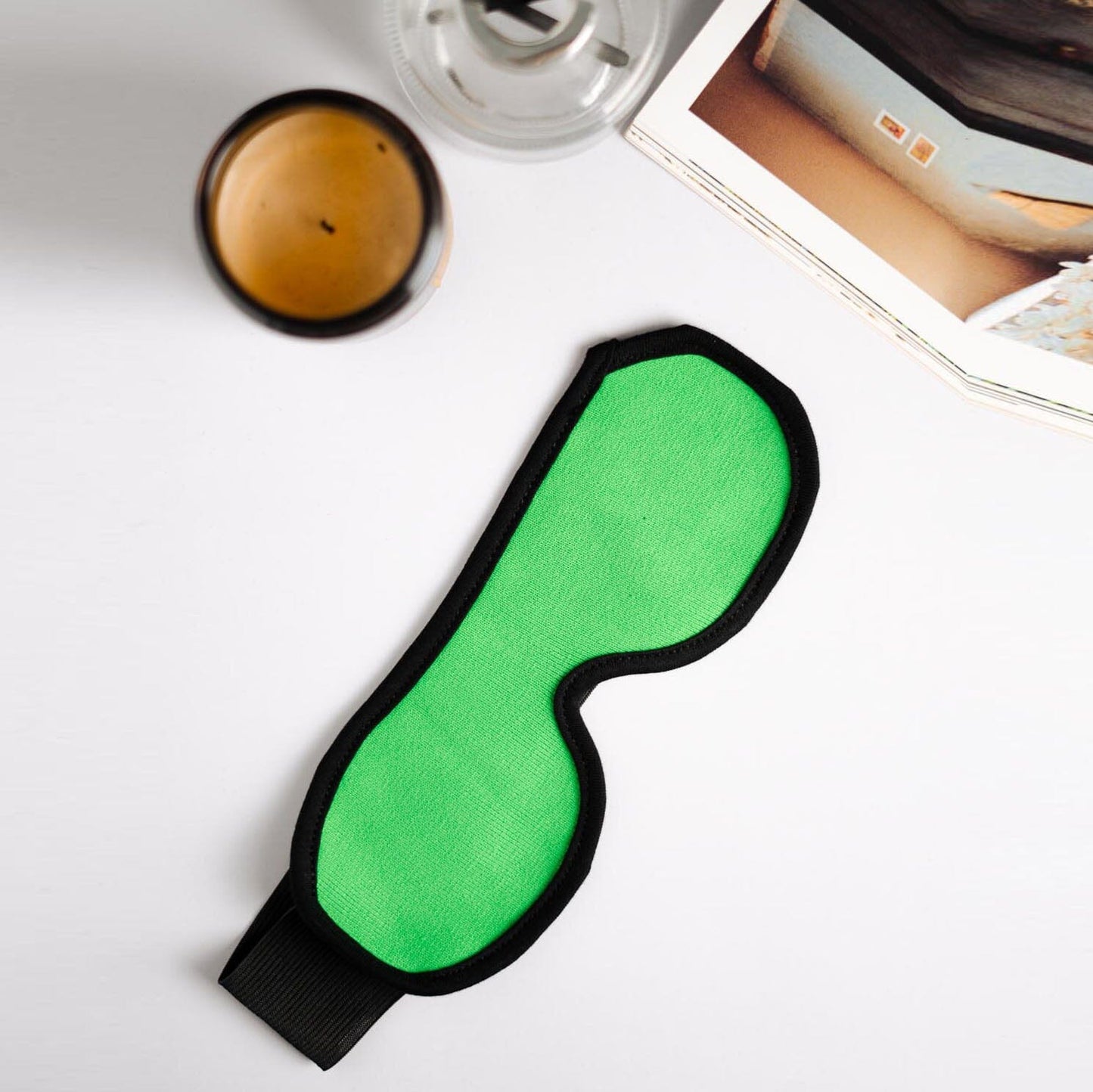 Polo Republica Alesund Solid Eye Mask for Sleeping. Made-With-Waste! Eyewear Polo Republica Lime 