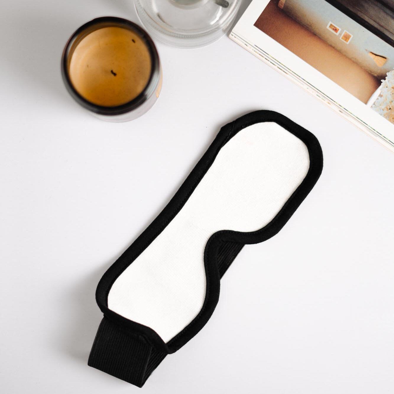 Polo Republica Alesund Solid Eye Mask for Sleeping. Made-With-Waste! Eyewear Polo Republica White 