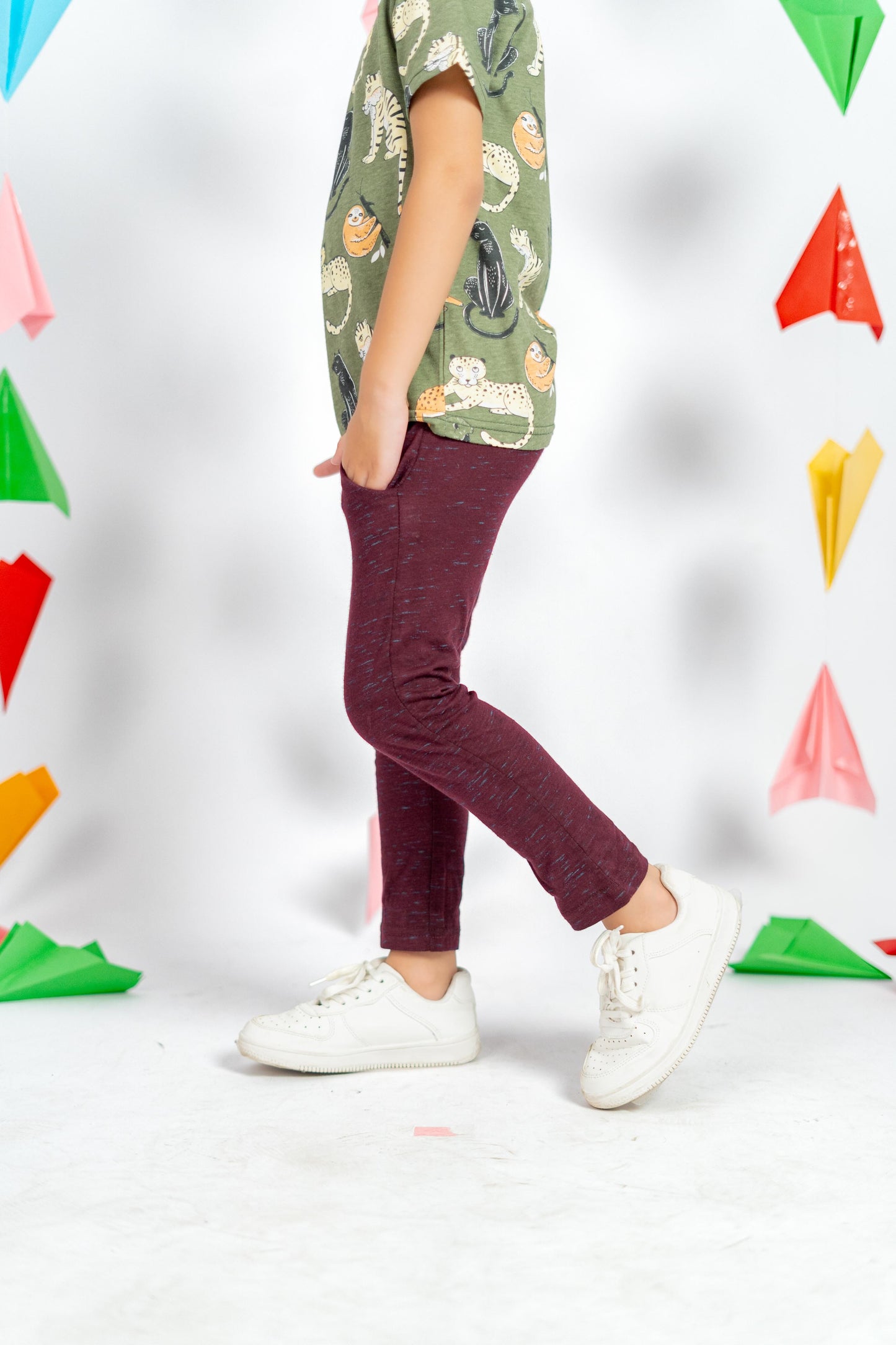 Minoti Kid's Solid Design Trousers Boy's Trousers SZK 