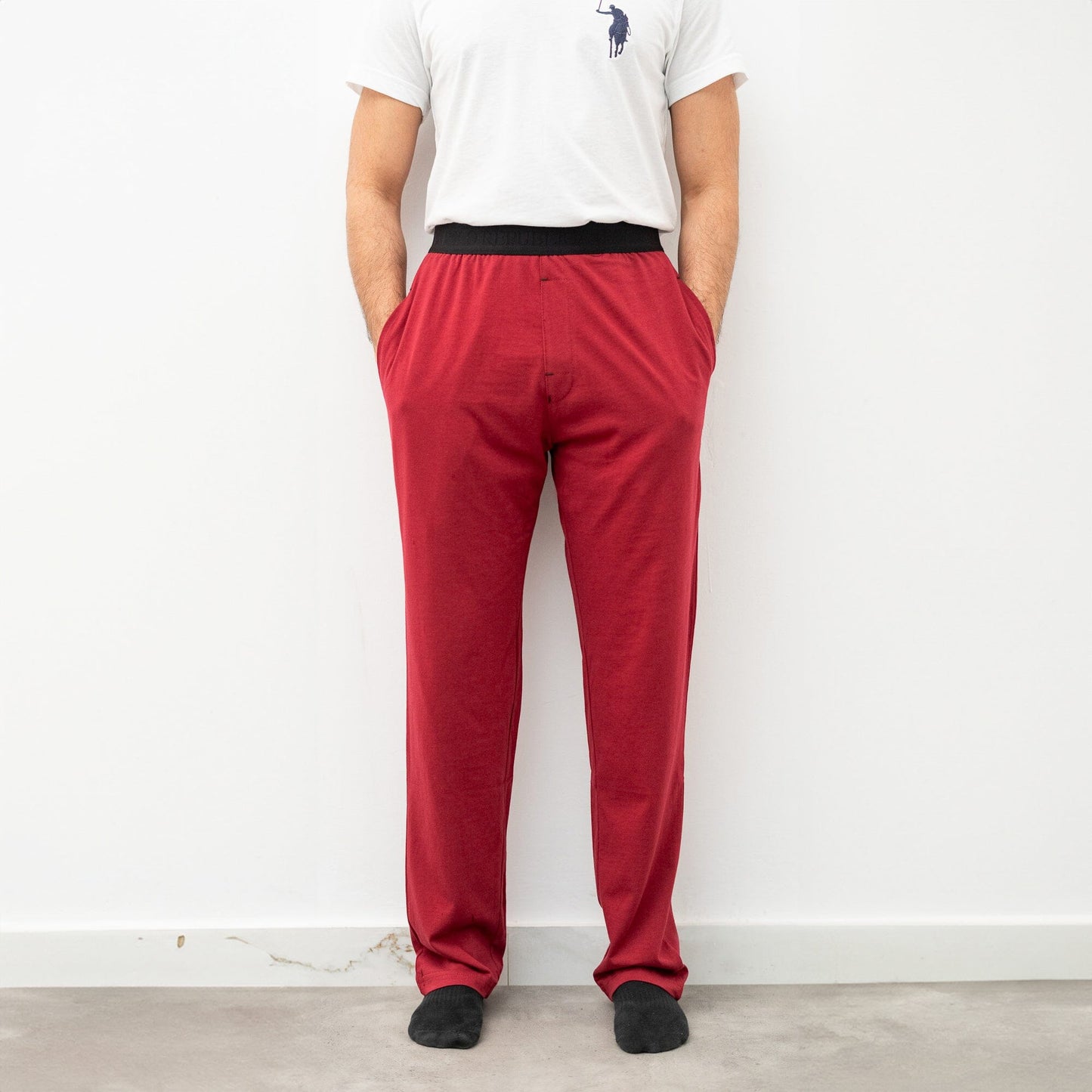 Polo Republica Men's Essentials Jersey Lounge Pants Men's Trousers Polo Republica Maroon S 