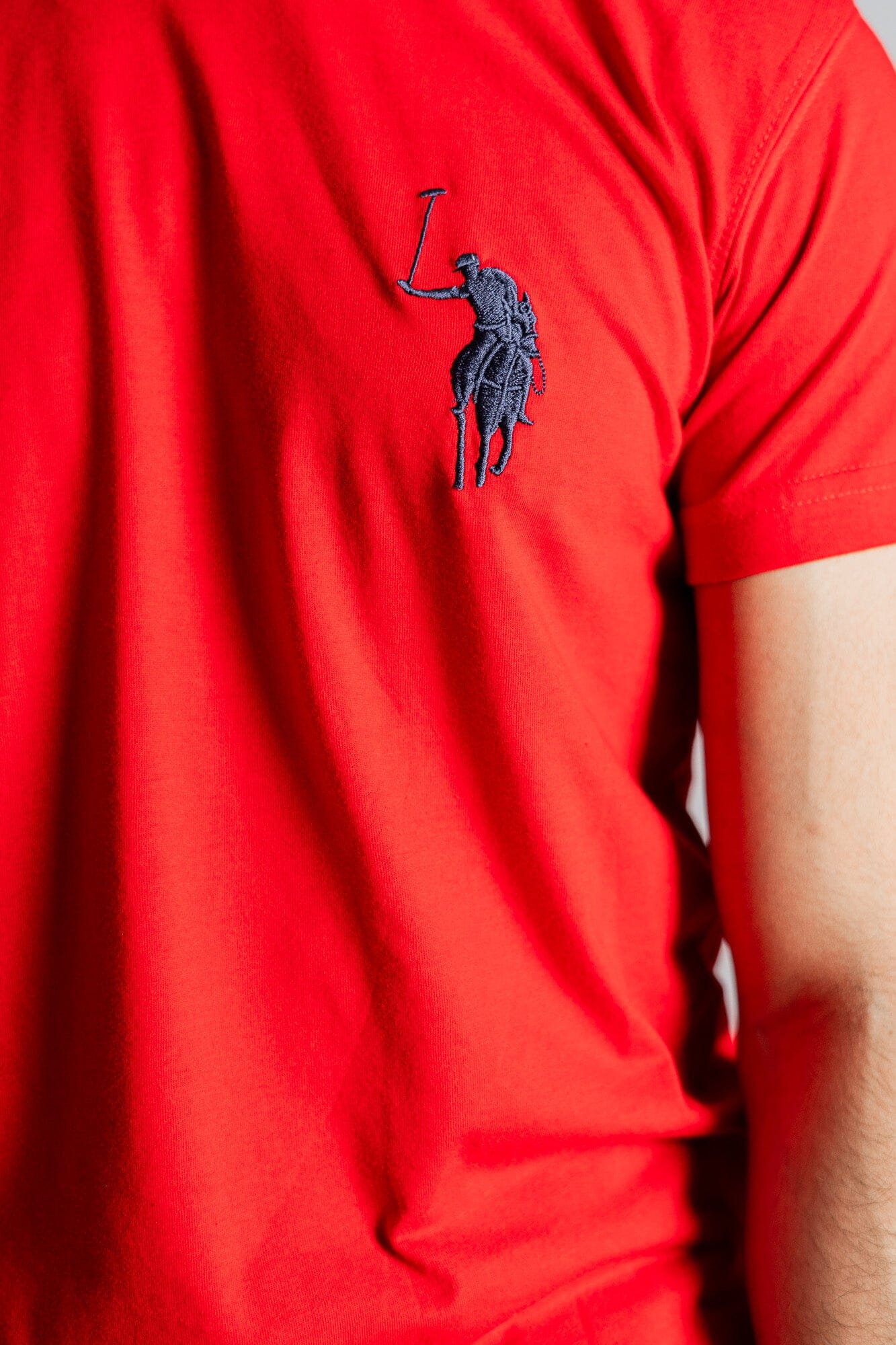 Polo Republica Men's Signature Pony Embroidered Crew Neck Tee Shirt Men's Tee Shirt Polo Republica 