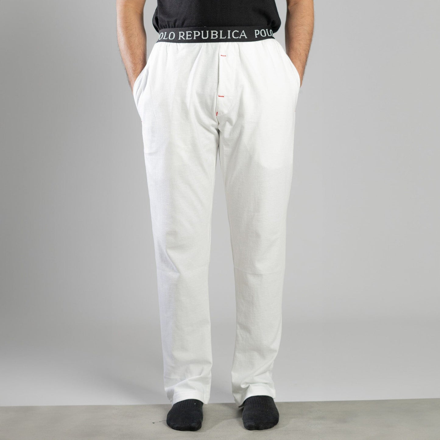 Polo Republica Men's Essentials Jersey Lounge Pants Men's Trousers Polo Republica White S 