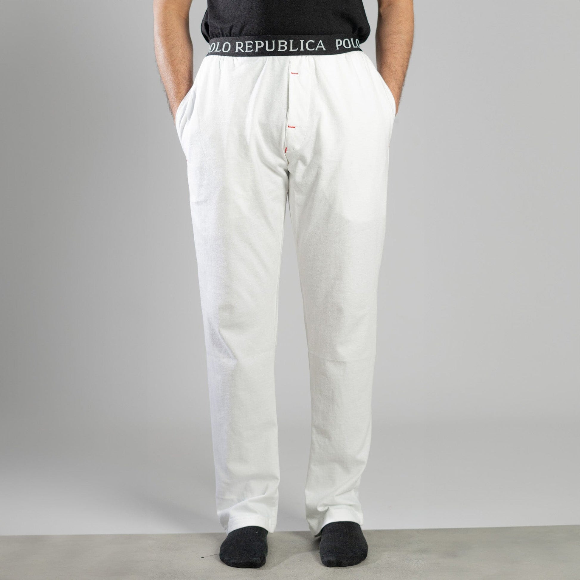 Polo Republica Men's Essentials Jersey Lounge Pants Men's Trousers Polo Republica White S 