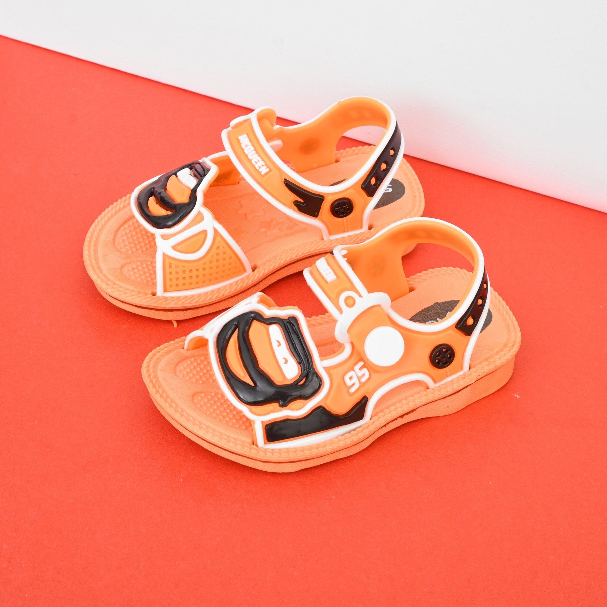 Kid's McQueen Car Themed Sandals Girl's Shoes RAM Orange EUR 18 