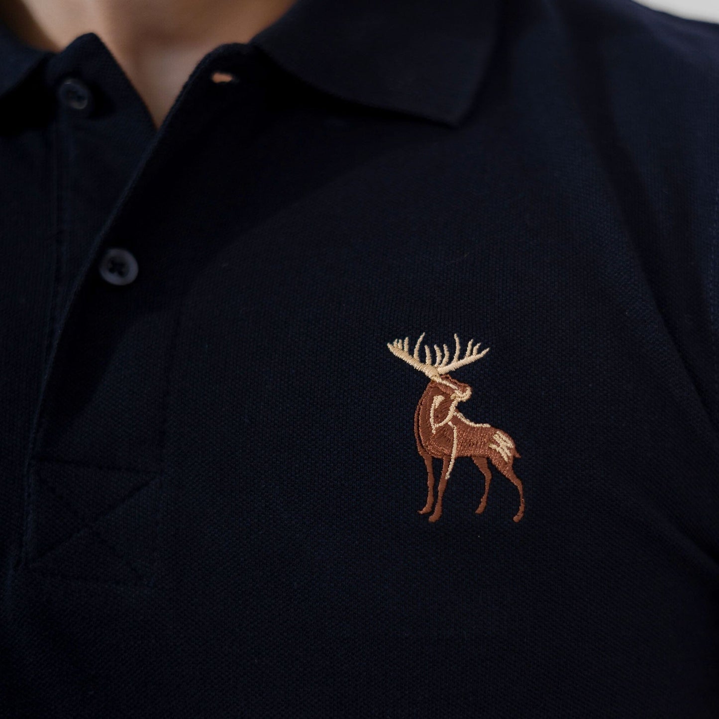 Polo Republica Men's Moose & Italian Embroidered Short Sleeve Polo Shirt Men's Polo Shirt Polo Republica 