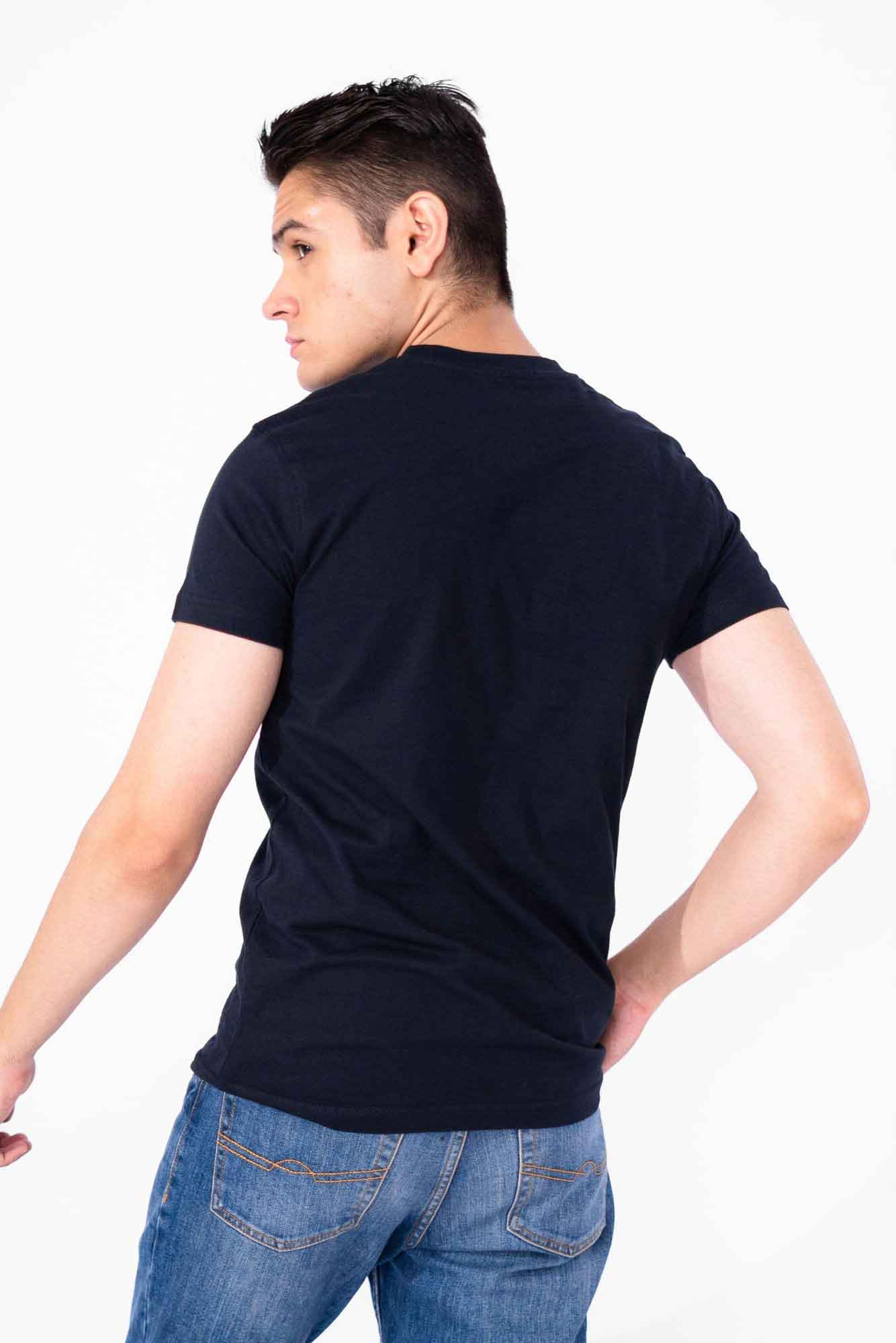 Polo Republica Men's Northern Sky Printed Crew Neck Tee Shirt