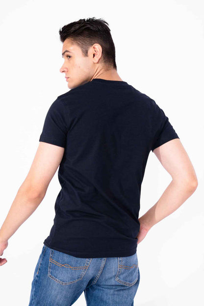 Polo Republica Men's Northern Sky Printed Crew Neck Tee Shirt