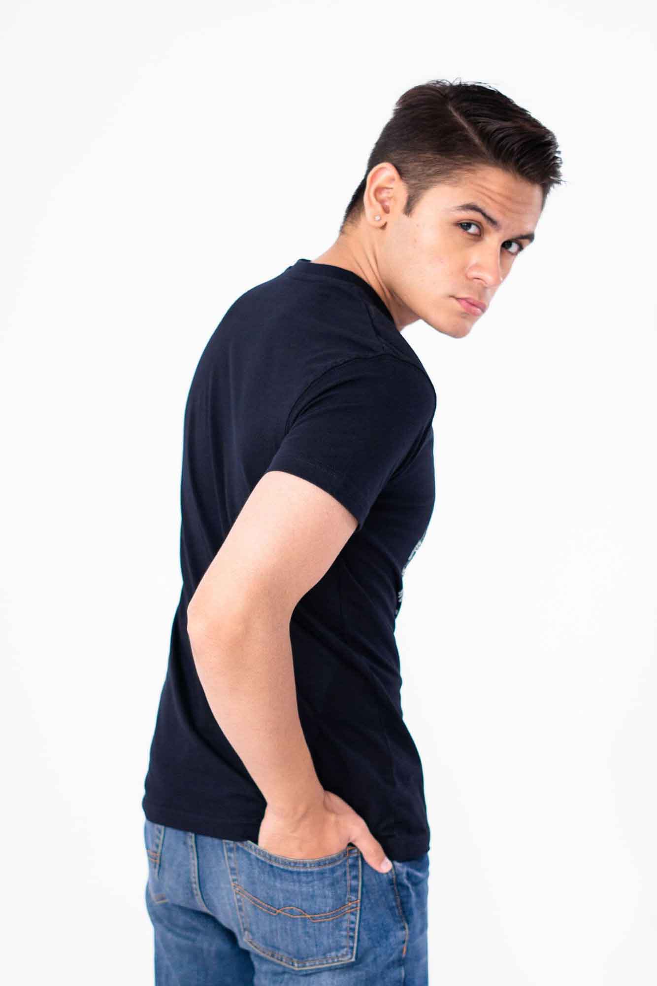 Polo Republica Men's Northern Sky Printed Crew Neck Tee Shirt