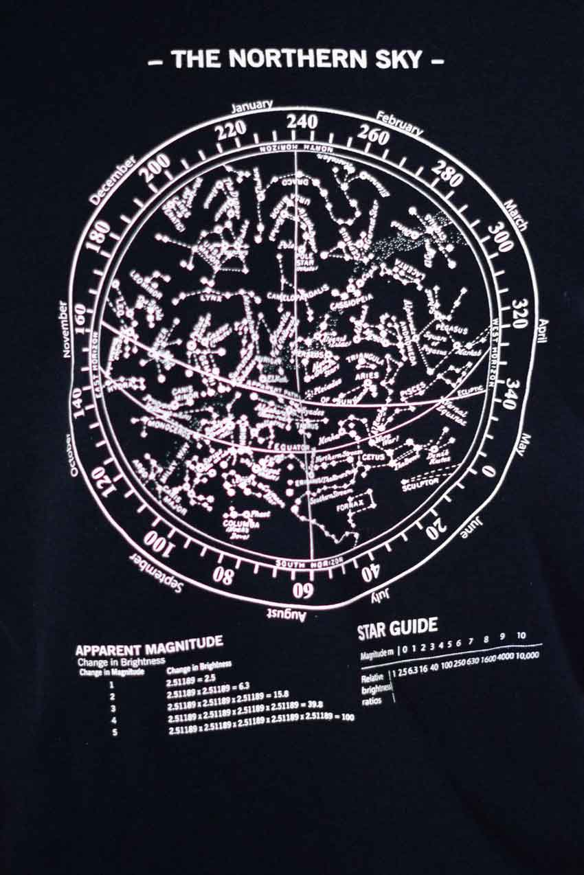 Polo Republica Men's Northern Sky Printed Crew Neck Tee Shirt