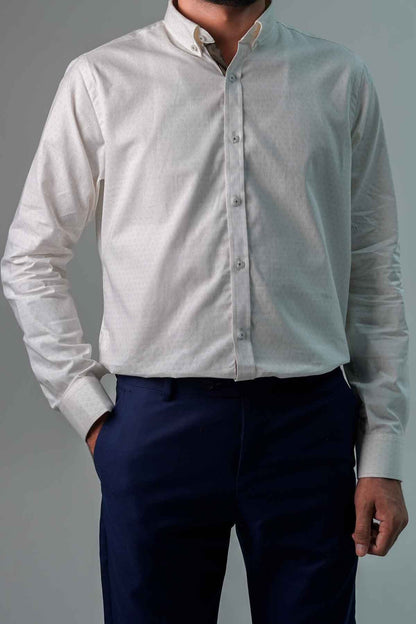 Eternity Men's Printed Slim Fit Casual Shirt