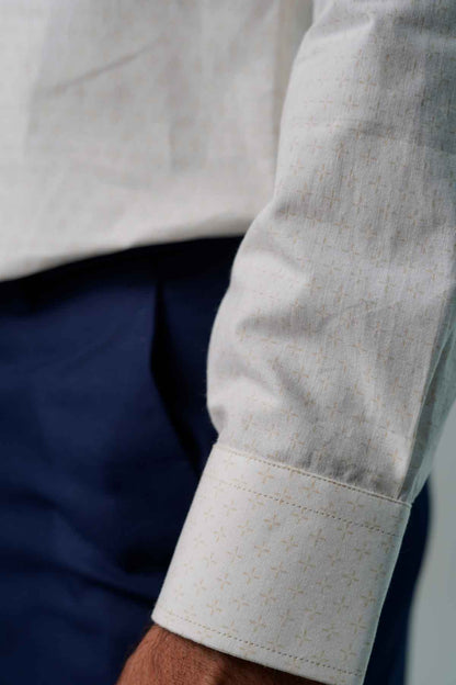 Eternity Men's Printed Slim Fit Casual Shirt