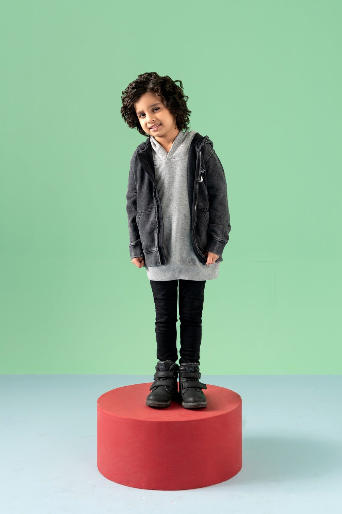 Franklin & Marshall Kid's Printed Zipper Hoodie