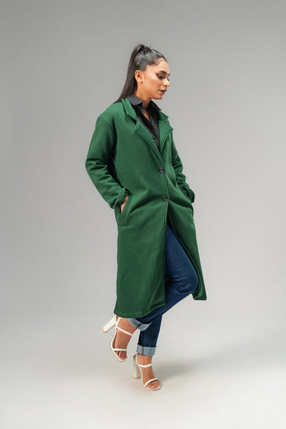 Polo Republica Women's Elegance Terry Long Coat - Premium Seasonal Wear Women's Jacket Polo Republica 