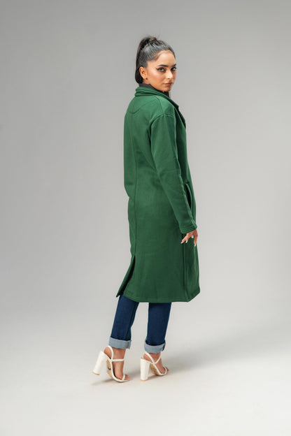 Polo Republica Women's Elegance Terry Long Coat - Premium Seasonal Wear Women's Jacket Polo Republica 