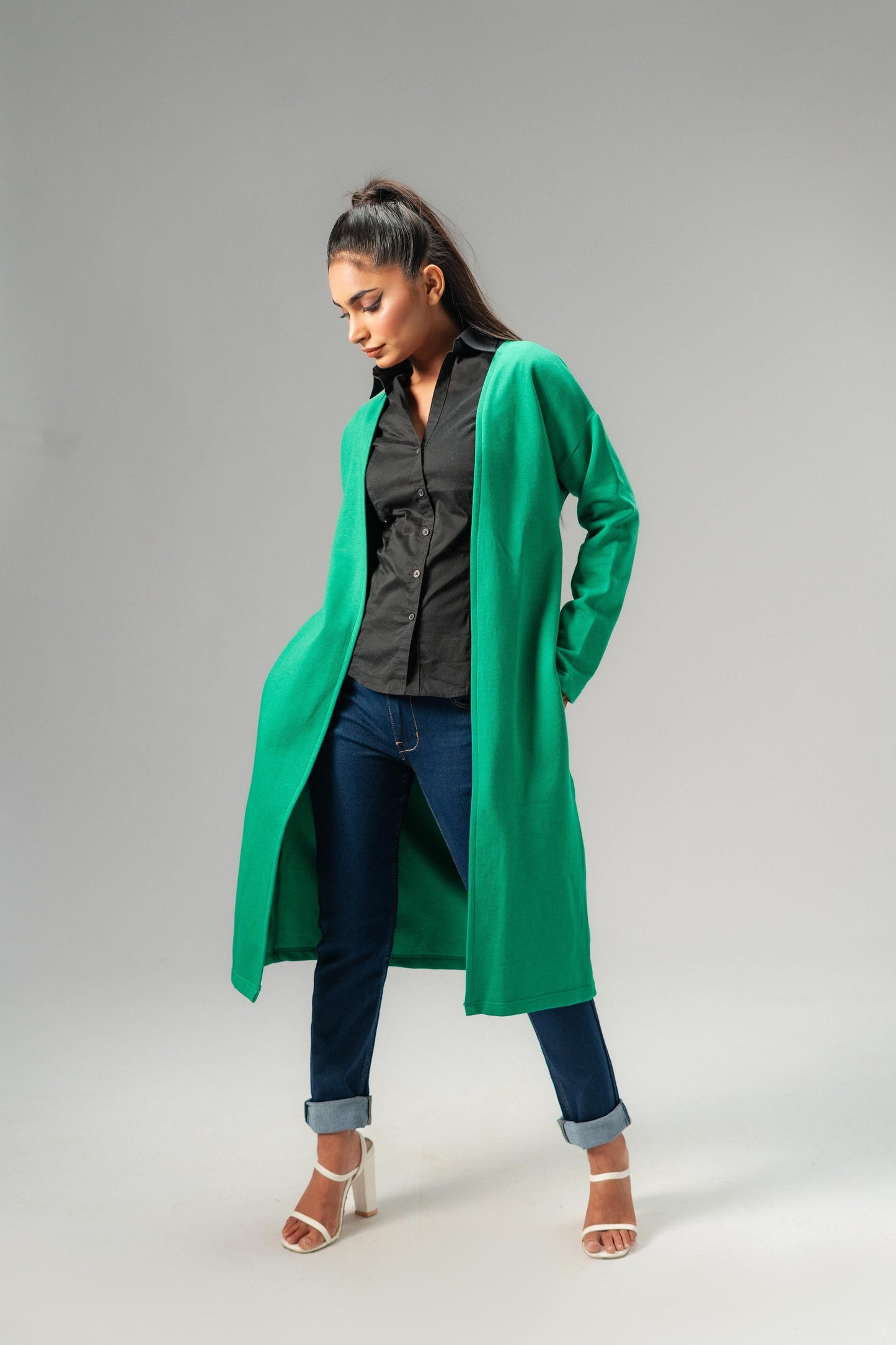 East West Women's Fleece Long Coat Women's Jacket East West 