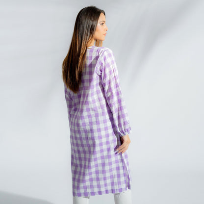 East West By Polo Republica Women's Check Design Stitched Shirt Women's Kurti East West 