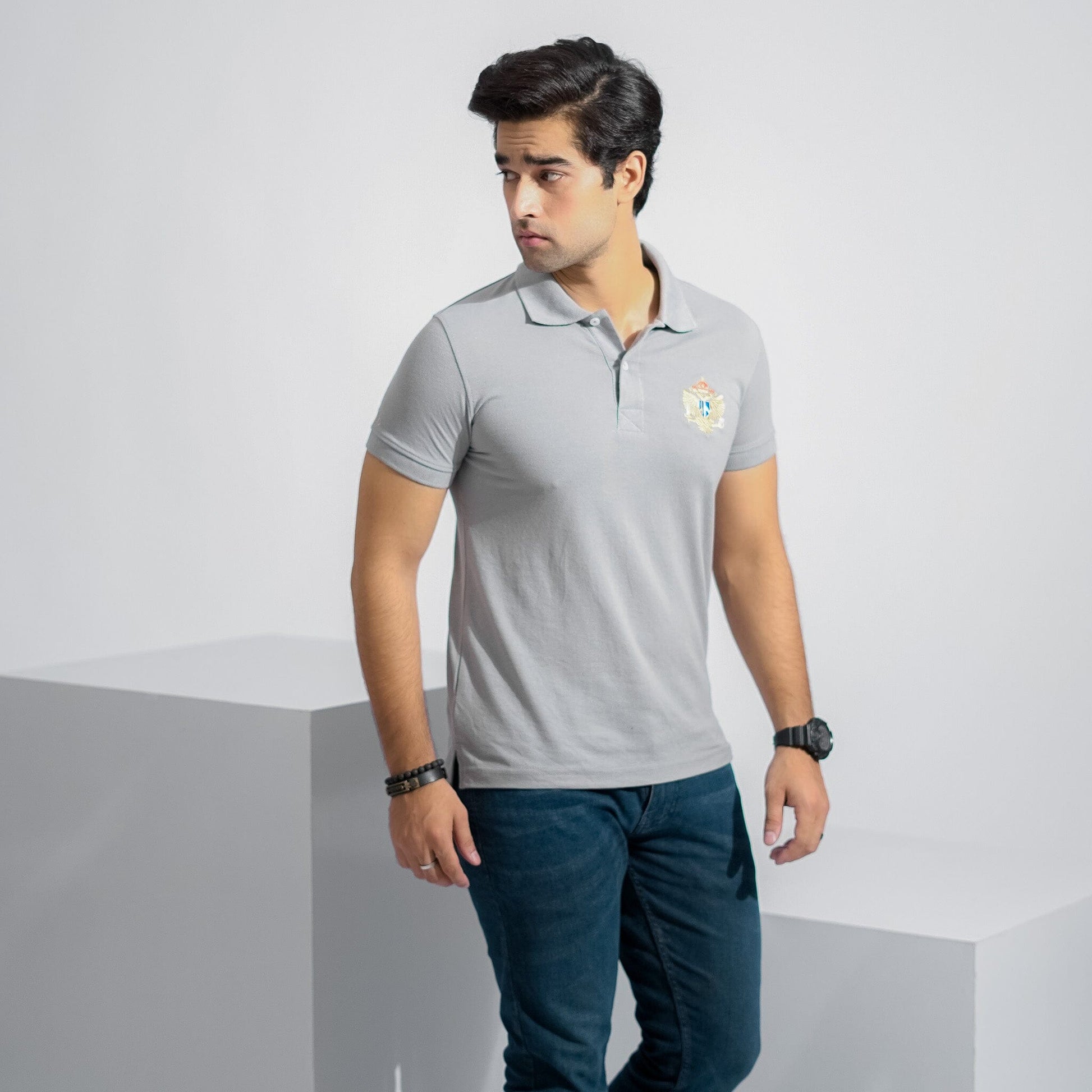 Polo Republica Men's Eagle Crest & Polo Embroidered Short Sleeve Polo Shirt Men's Polo Shirt Polo Republica 