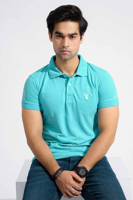 Polo Republica Men's Polo Deer & 8 Embroidered Short Sleeve Polo Shirt