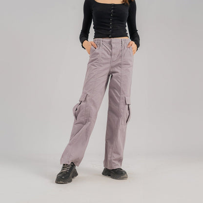 Tu Women's Cargo Pockets Trousers Women's Cargo Pants HAS Apparel Grey 30 30