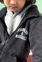 Franklin & Marshall Kid's Printed Zipper Hoodie