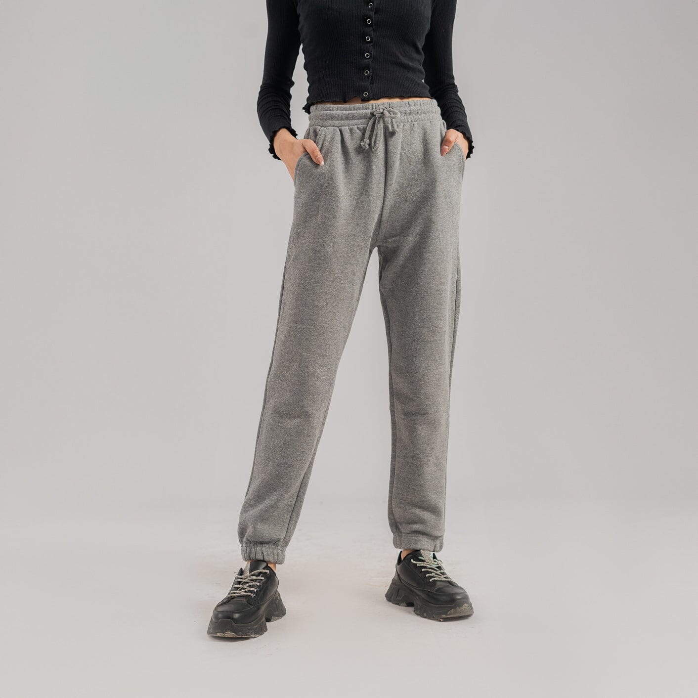 Women's Joyka Fleece Jogger Pants Women's Trousers Minhas Garments Heather Grey XS 