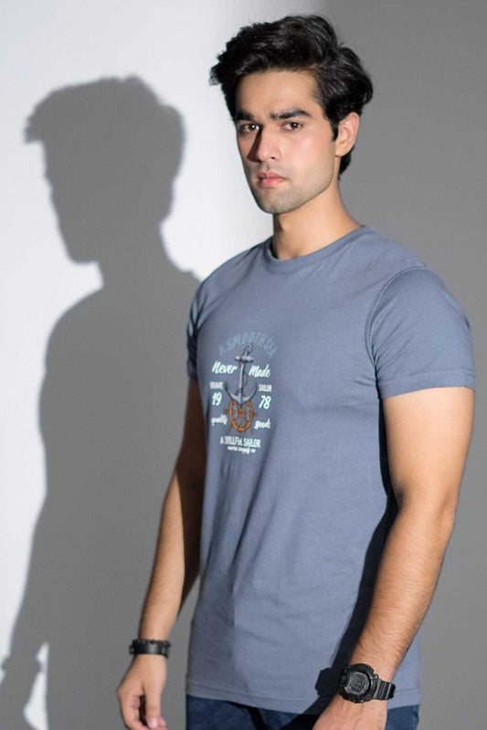 Polo Republica Men's A Smooth Sea Printed Tee Shirt