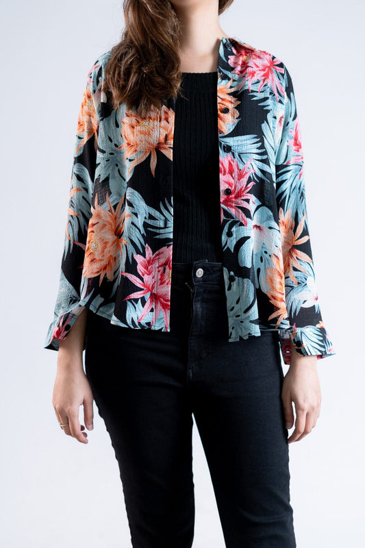 East West Women's Floral Printed Casual Shirt