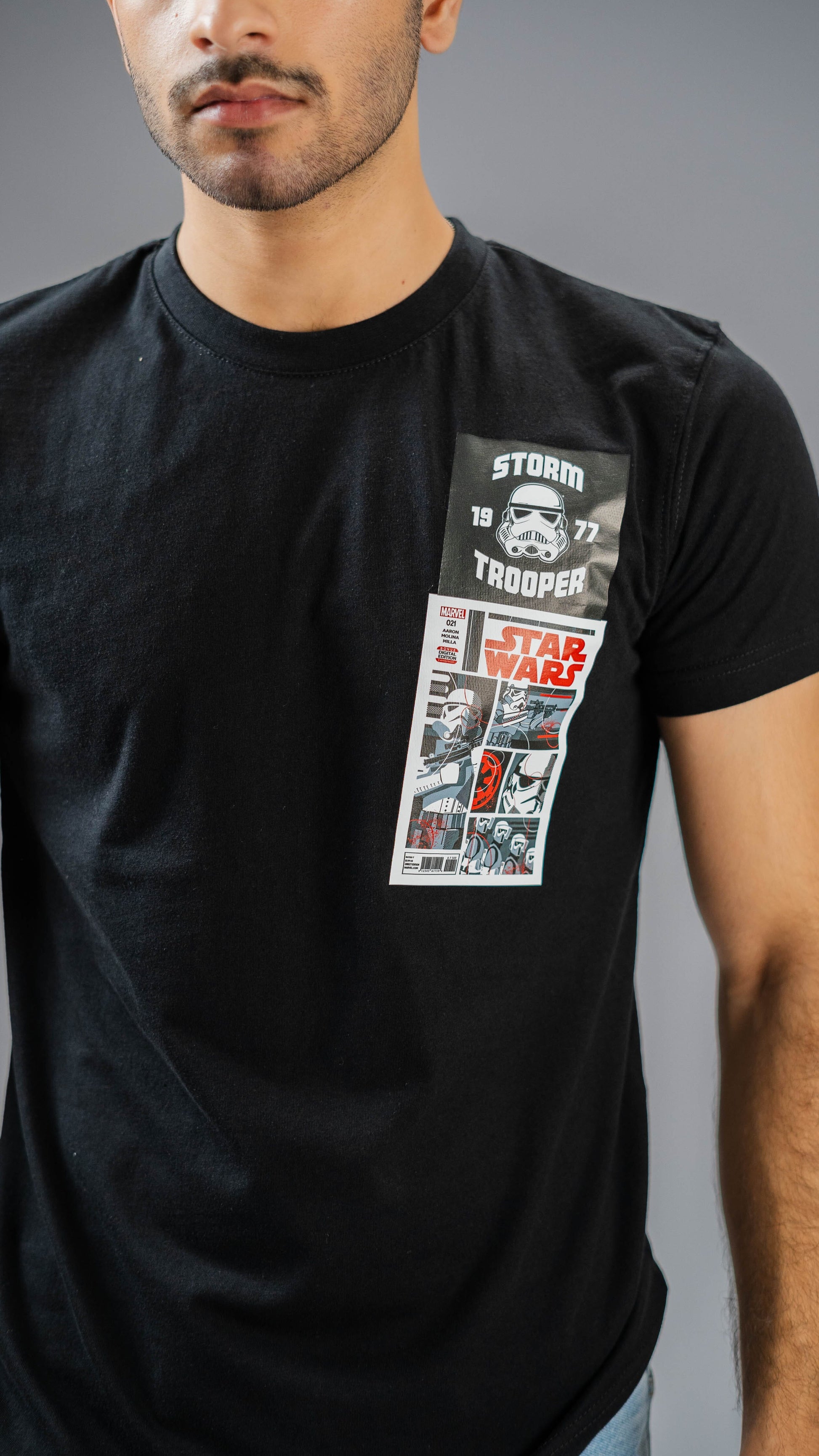 Polo Republica Men's Storm Trooper Printed Crew Neck Tee Shirt Men's Tee Shirt Polo Republica 