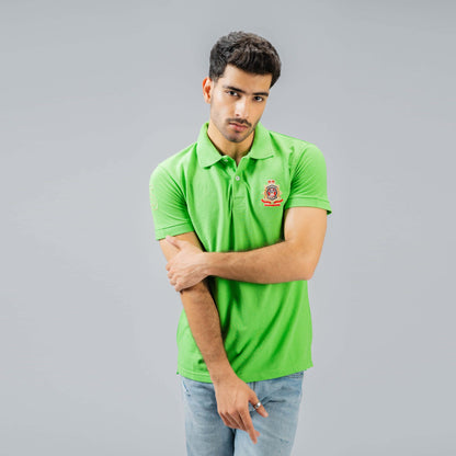 Polo Republica Men's Crest & 5 Embroidered Short Sleeve Polo Shirt Men's Polo Shirt Polo Republica Green S 