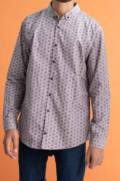 Gravity Men's Printed Button Down Casual Shirt