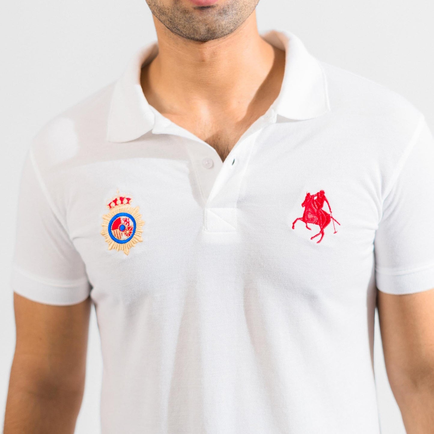 Polo Republica Men's Horse Rider & Crown Crest Embroidered Short Sleeve Polo Shirt Men's Polo Shirt Polo Republica 
