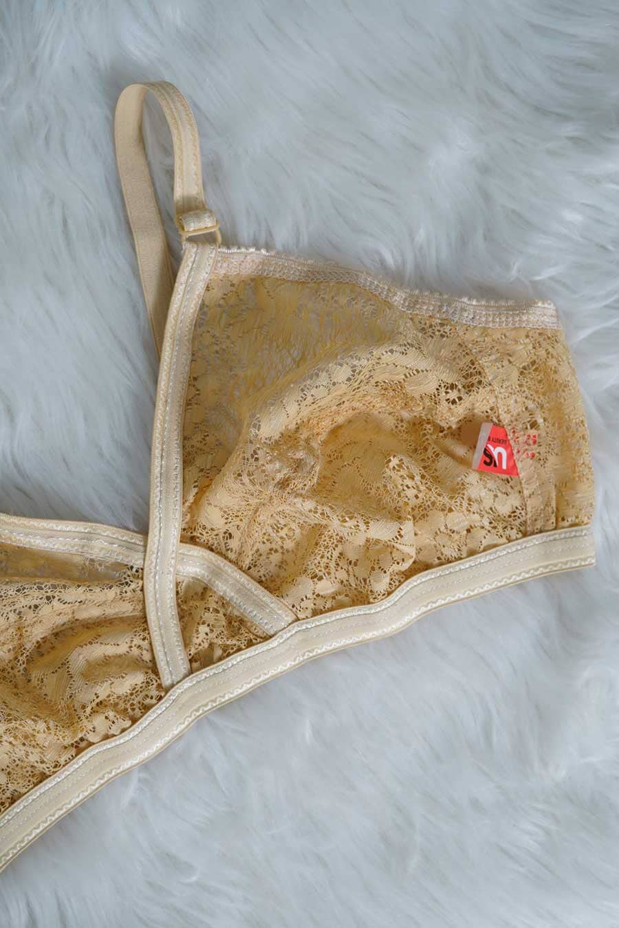 US Women's Floral Net Bra