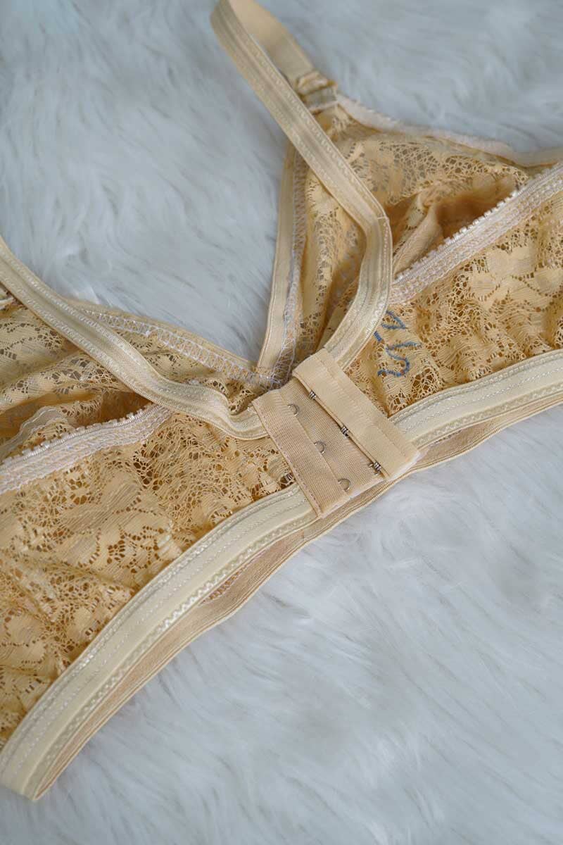 US Women's Floral Net Bra