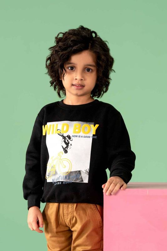 Tiny Teen Boy's Wild Boy Printed Fleece Sweat Shirt