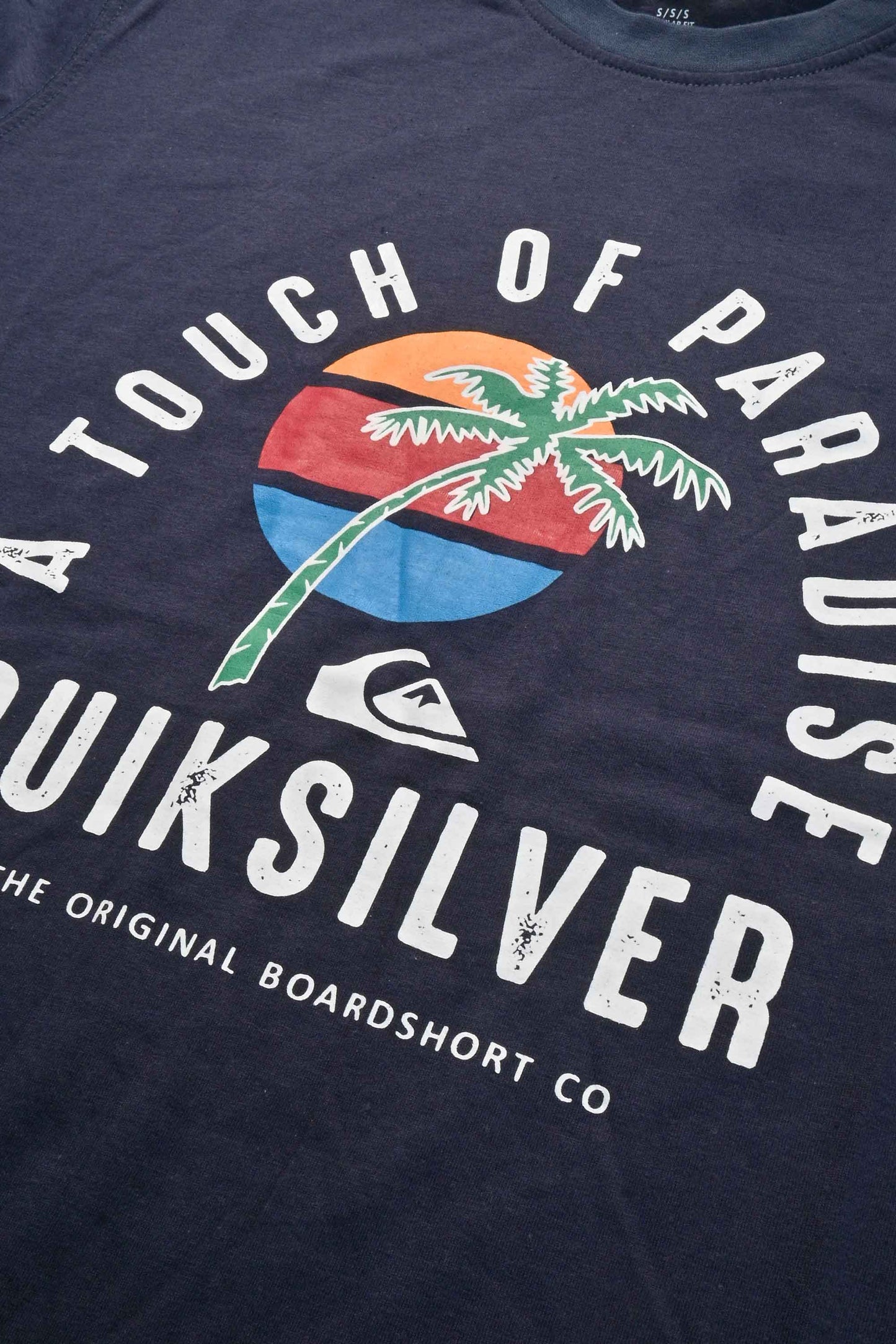 Quick Silver Men's Touch Of Paradise Printed Short Sleeve Minor Fault Tee Shirt Men's Tee Shirt HAS Apparel 