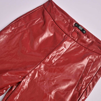 OL Women's Glitter Faux Leather Pants Women's Leather Pants HAS Apparel 