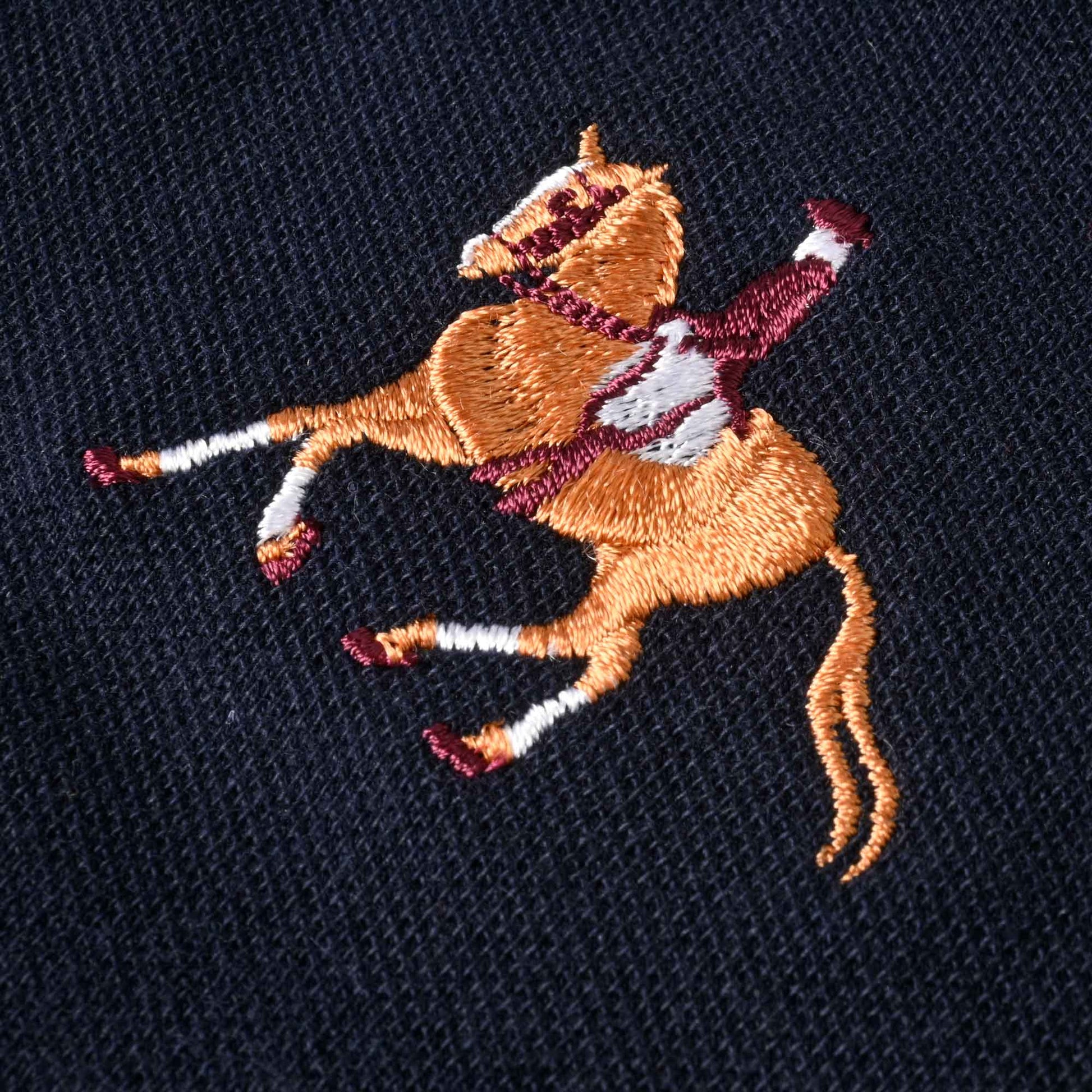 Polo Republica Men's Horse Rider & Emblem Embroidered Short Sleeve Polo Shirt Men's Polo Shirt Polo Republica 