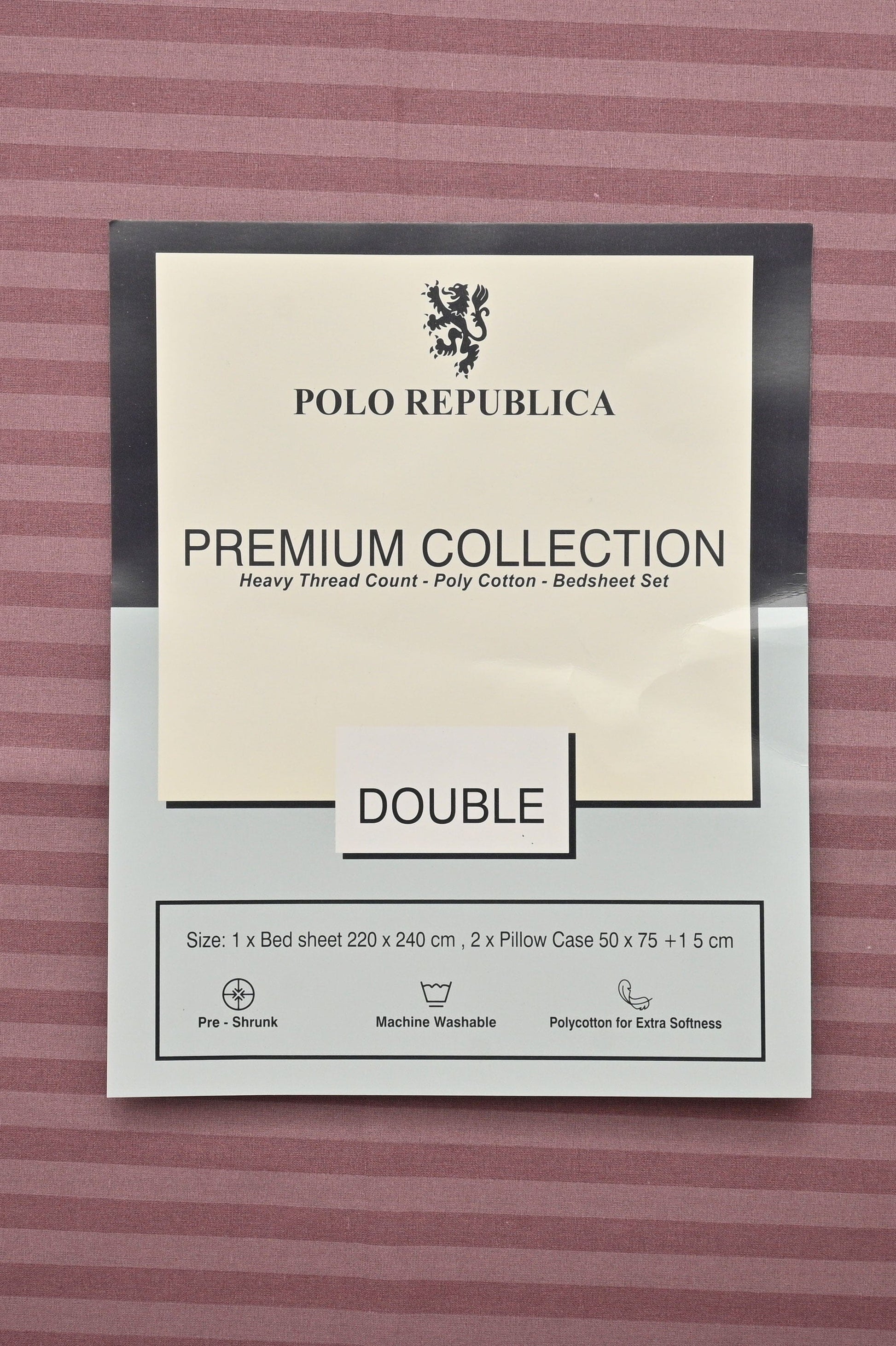Polo Republica Odense Premium Collection 3 Piece Double Bed Sheet Bed Sheet Fiza 