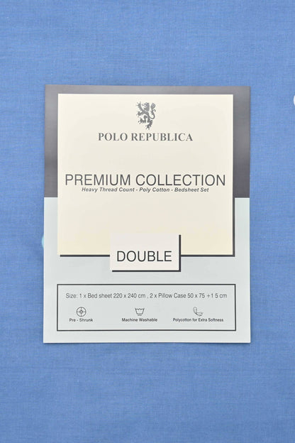 Polo Republica Ribe Premium Collection 3 Piece Double Bed Sheet Bed Sheet Fiza 