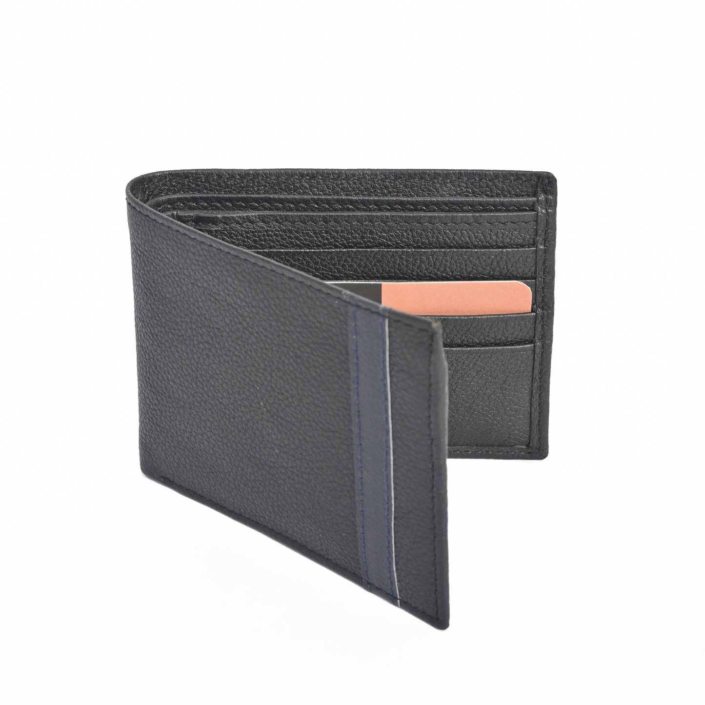 Oxenhide Men's UK4 Genuine Leather Pocket Wallet Wallet Oxenhide Sale Basis Black 