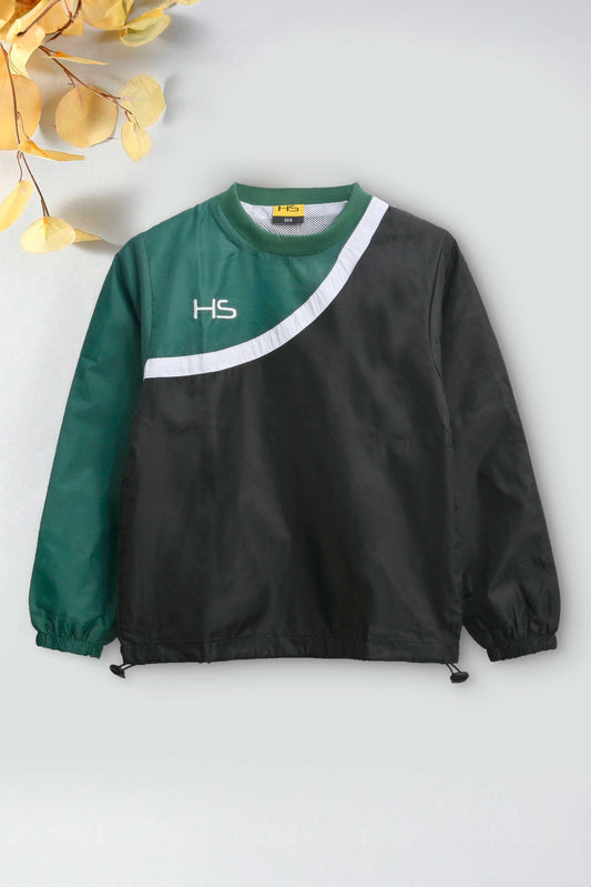 HS Boy's Contrast Style Pullover Rain Shirt