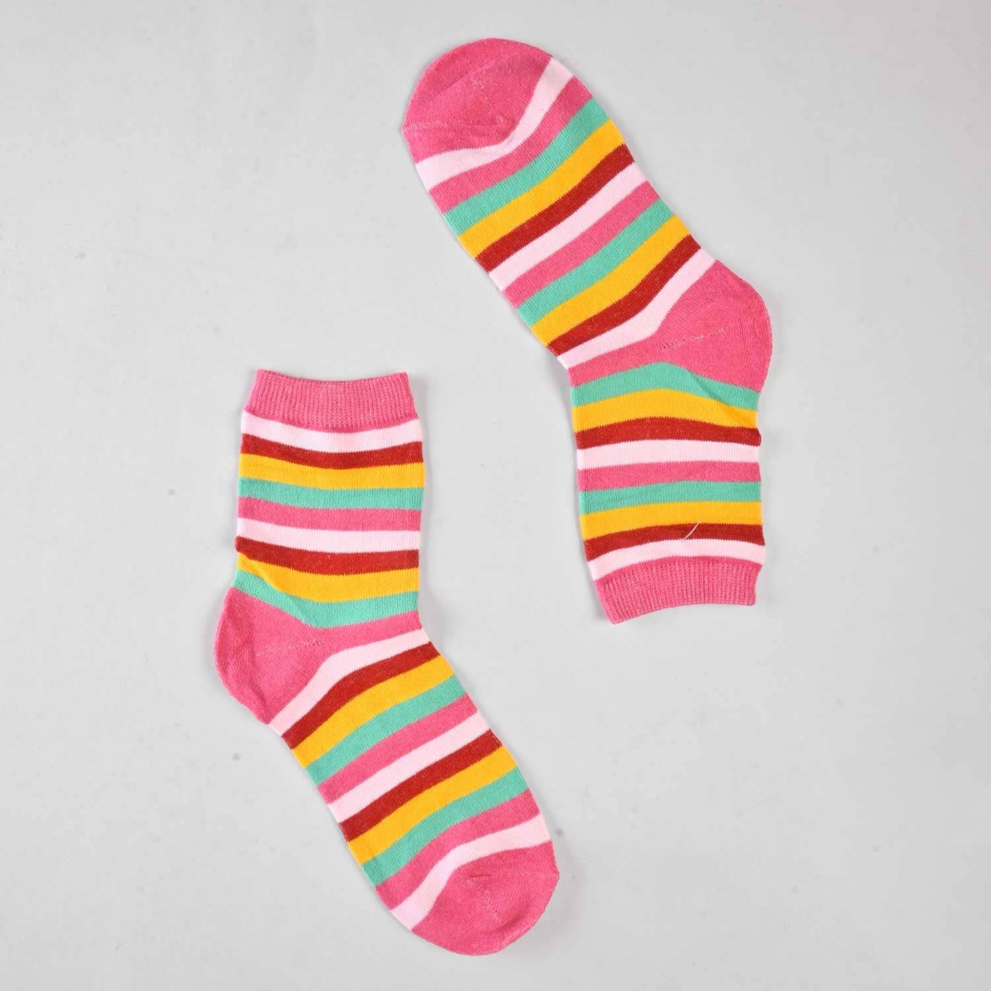 Women's Lining Style Classic Crew Socks Socks SRL Baby Pink D2 EUR 35-40