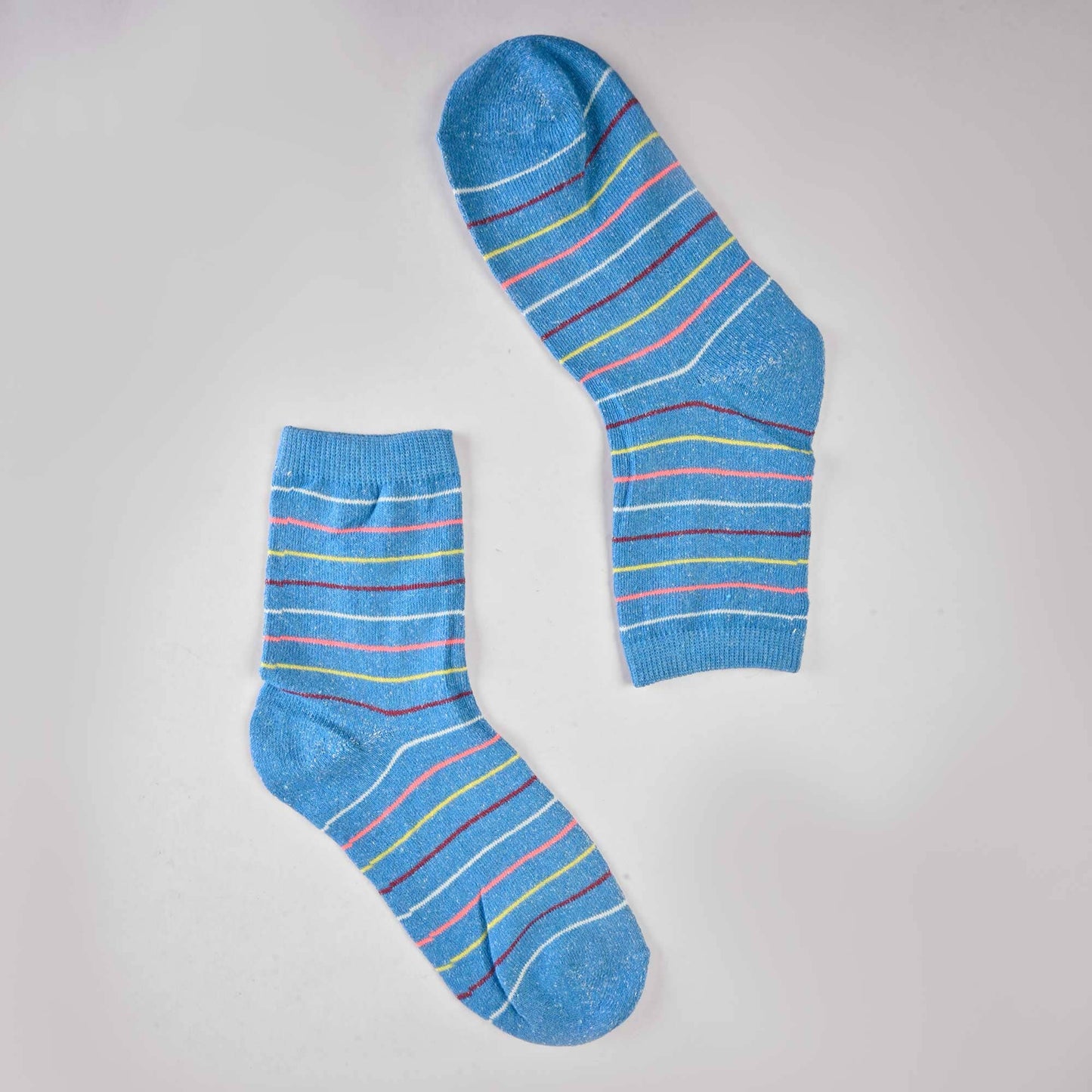 Women's Lining Style Classic Crew Socks Socks SRL Blue D3 EUR 35-40